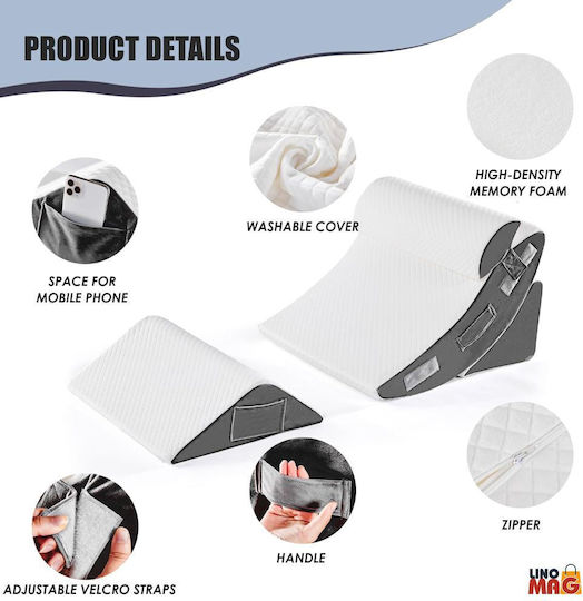 Ιατρικό Μαξιλάρι Αυχένα Memory Foam Λευκό