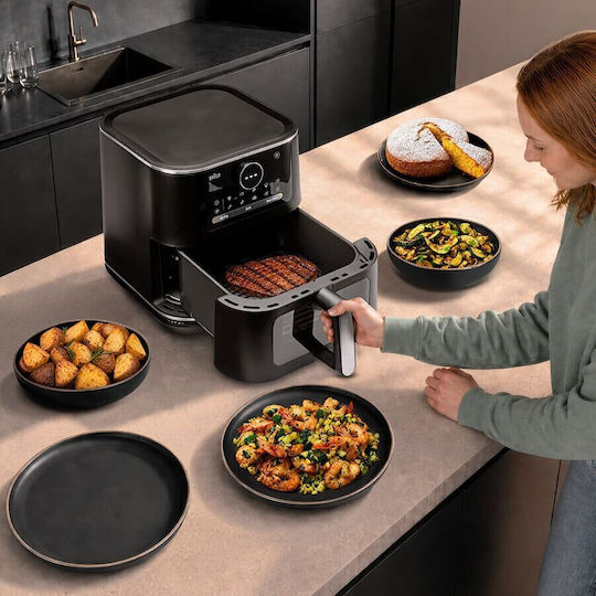 Braun Air Fryer 8lt Μαύρο HF7076BK