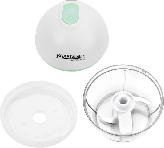Kraft & Dele Mini Tocatoare Multi 28W cu Recipient 150ml Alb