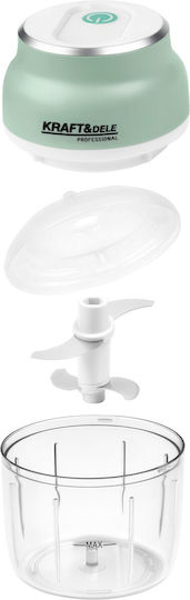 Kraft & Dele Mini Tocatoare Multi 28W cu Recipient 230ml Alb