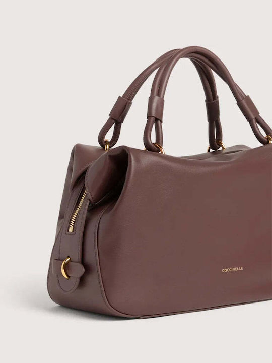 Geantă Tote Dama din Piele Burgundy
