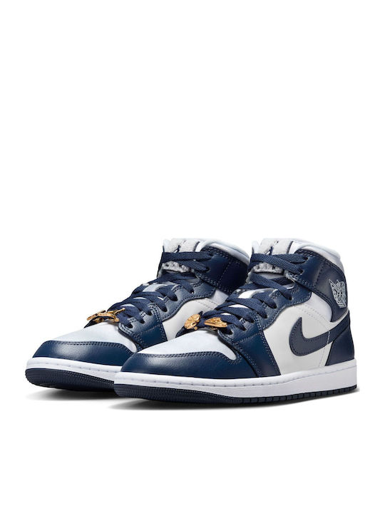 Nike Jordan 1 Mid Adidasi Albastru marin