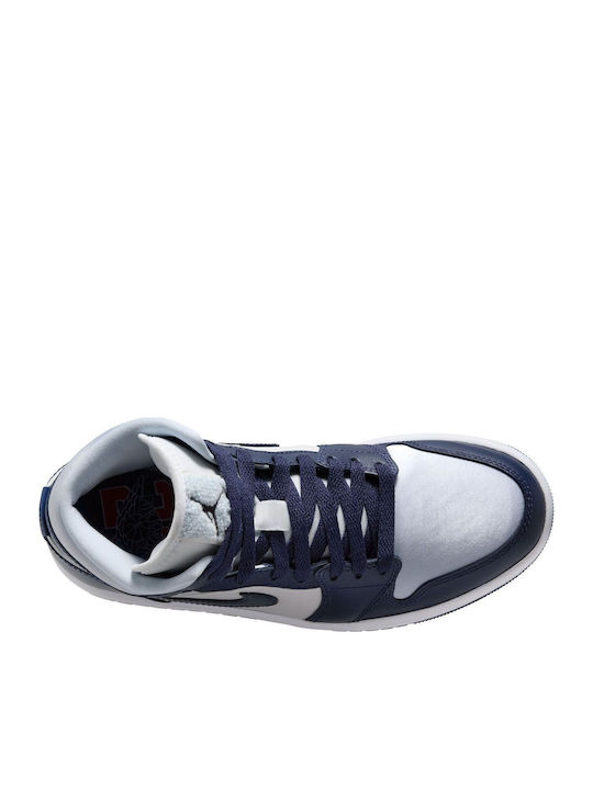 Jordan 1 Mid Ghete Pentru Femei Albastru Marin