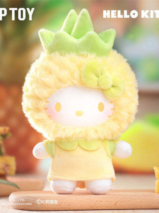 Plüschiger Schlüsselanhänger Hello Kitty Fruity Paradise Blind Box 1 Stück Zufallsauswahl