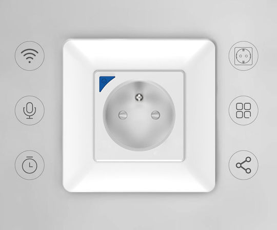 Schneider Electric Einzeln Steckdose Wi-Fi Weiße