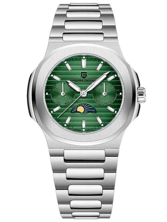 Pagani Design Ceas Dama 32.5mm Cu Baterie Cu Brățară Din Oțel Verde Pagani Design Ceas Dama 32.5mm Cu Baterie Cu Brățară Din Oțel Verde