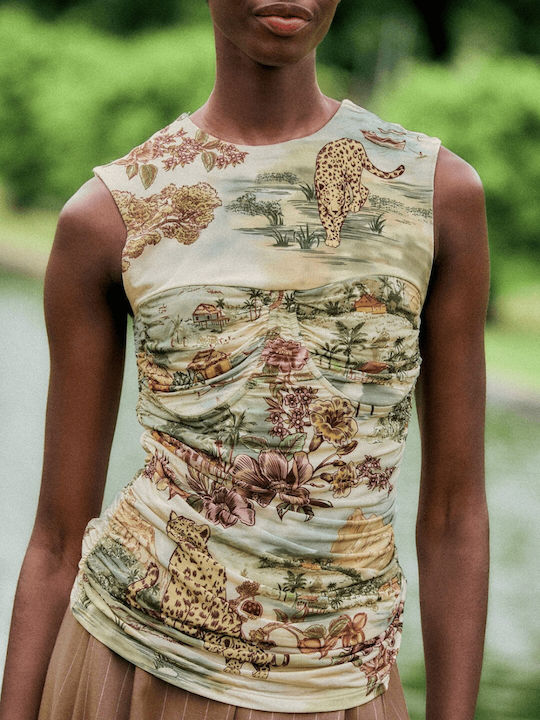 Women's Sleeveless Blouse Off White