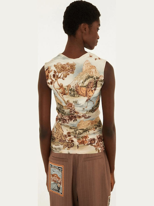Women's Sleeveless Blouse Off White