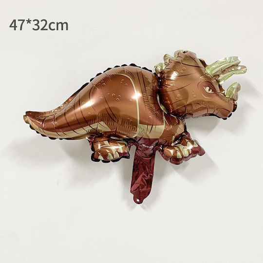 Balon Zi De Naștere Dinozauri Folie Maro 47 cm