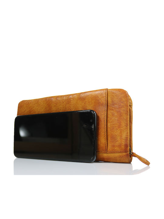 Leder Damenbrieftasche Türkis