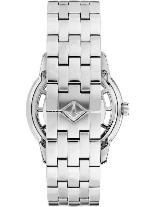Men's Automatic Watch with Silver Metal Bracelet