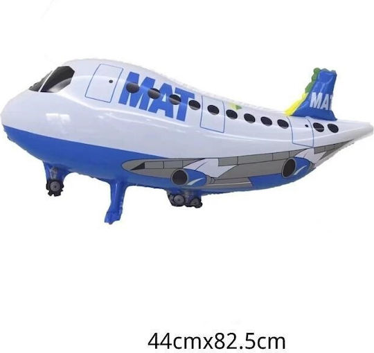 Baloane Zi De Naștere Avion Folie Jumbo Alb 82.5 cm