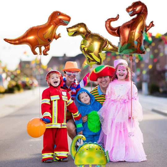 Baloane Zi De Naștere Dinozauri Folie Maro 48 cm