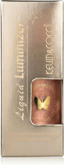 Highlighter Lichid Pentru Față Kevin&coco Instant Anti Age Nuanță Bronze Efect Radiant Glow Luminous Bronze 3.5x3.5x8.5cm