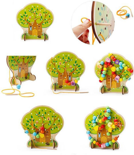 Pull String Spielzeug aus Holz für 3+ Monate