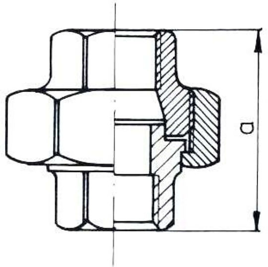 Odlewnia Verzinkter Konischer Anschluss Dn15 1/2