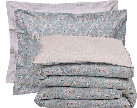 Das Home 5457 Bed Sheet Set with 2 Pillowcases Super King with Rubber Hugger 170x260+35cm Multicolor 3 Pieces