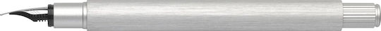 Faber-Castell Fountain Pen Medium Silver Aluminum