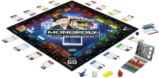 Επιτραπέζιο Παιχνίδι Monopoly Ηλεκτρονική Εξαργύρωση Bonus με Μία Κάρτα E8978 Hasbro