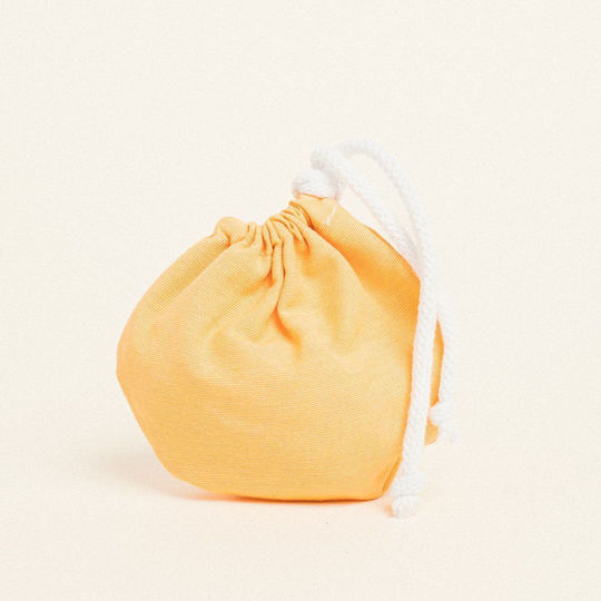 Beauty Home Fabric Gift Bucket Bag Light Blue 13x14cm