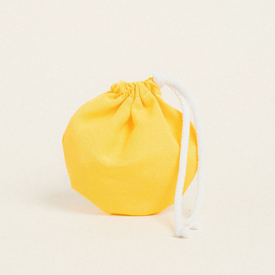 Beauty Home Fabric Gift Bucket Bag Green 13x14cm