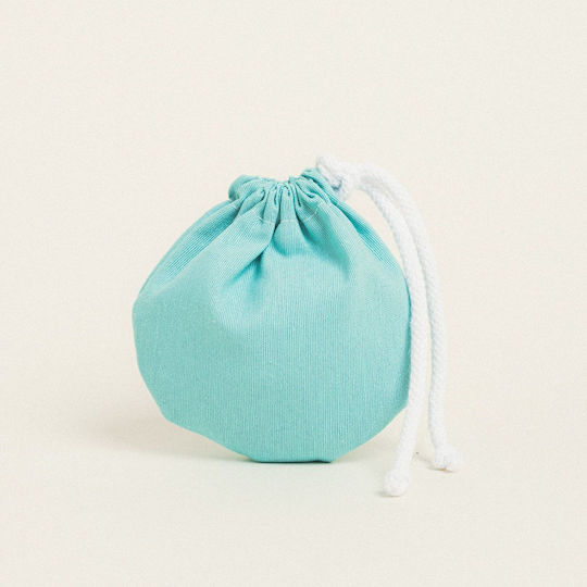 Beauty Home Fabric Gift Bucket Bag Green 13x14cm