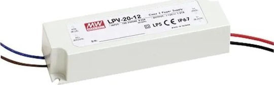 LED Захранване Водоустойчиво IP67 Мощност 20W С Изходно Напрежение 12V