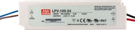 LED-Netzteile Wasserdicht IP67 Leistung 100W mit Ausgang (Gleichstrom) 24V