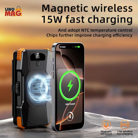 Linomag Power Bank Solar 10000mAh 22.5W Negru