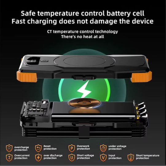 Linomag Power Bank Solar 10000mAh 22.5W Negru