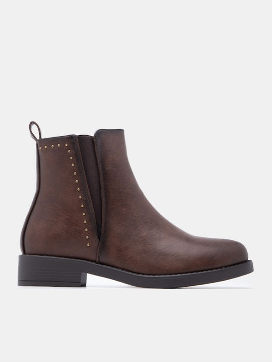 Wildleder Damen Stiefeletten Braun
