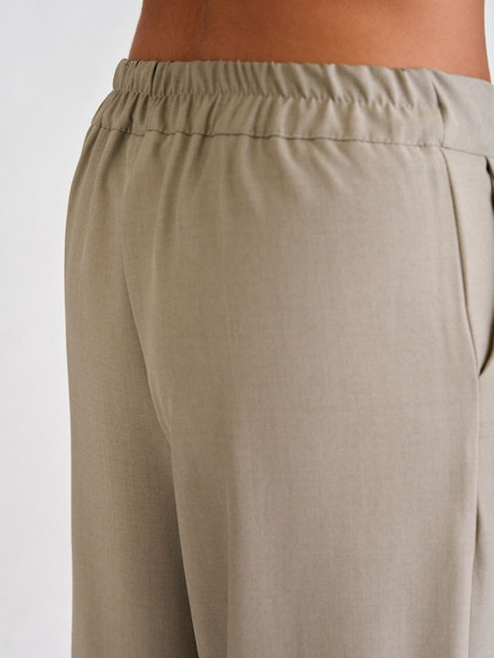 Women's Dark Beige Set with Trousers