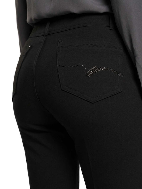 Damen Stoffhose Schwarz