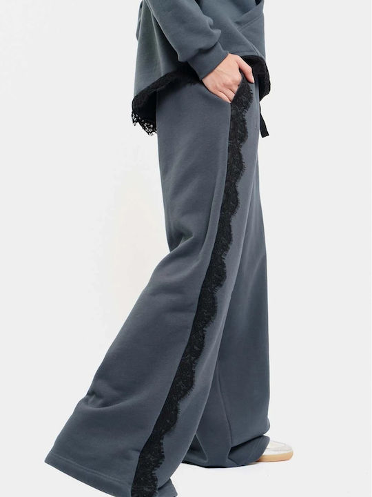 Damen Stoffhose Grau