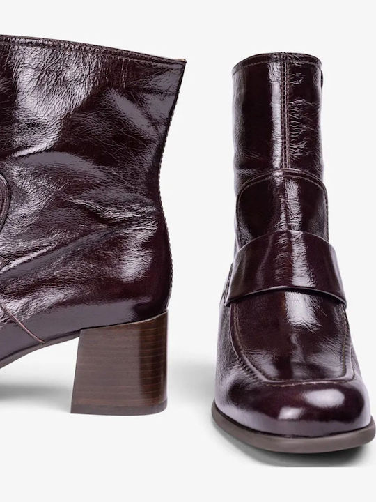 Leder Damen Stiefeletten Braun Lippi Ver Testa