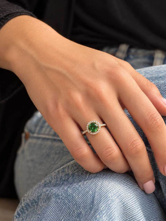 Xryseio Единичен камък от Злато 14K