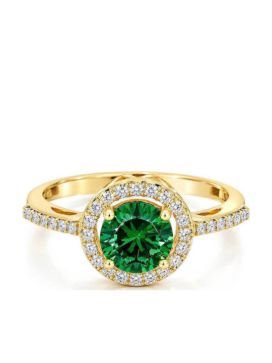Xryseio Единичен камък от Злато 14K
