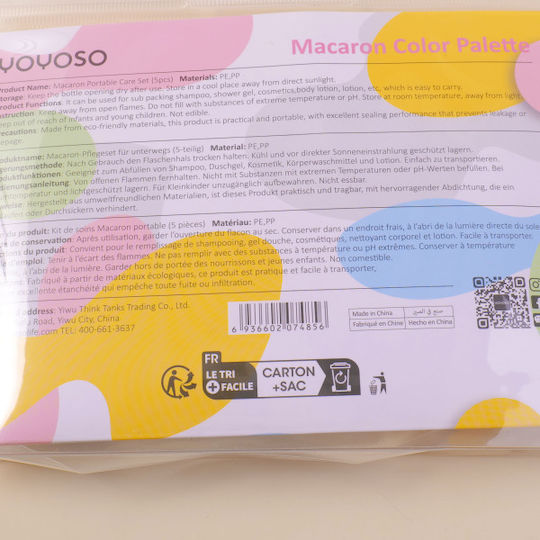 Macaron Make-up Zubehör Pflegeset 5 Stück