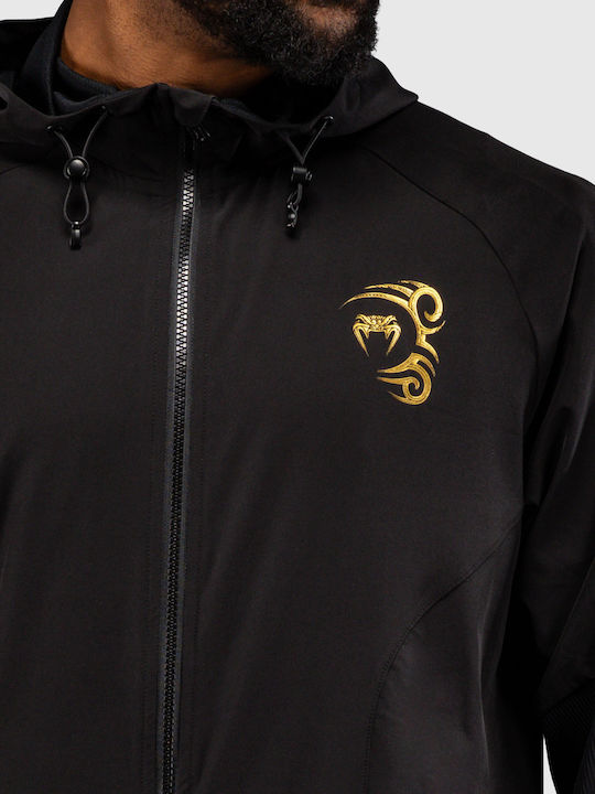 Men's Track Jacket with Hood Black