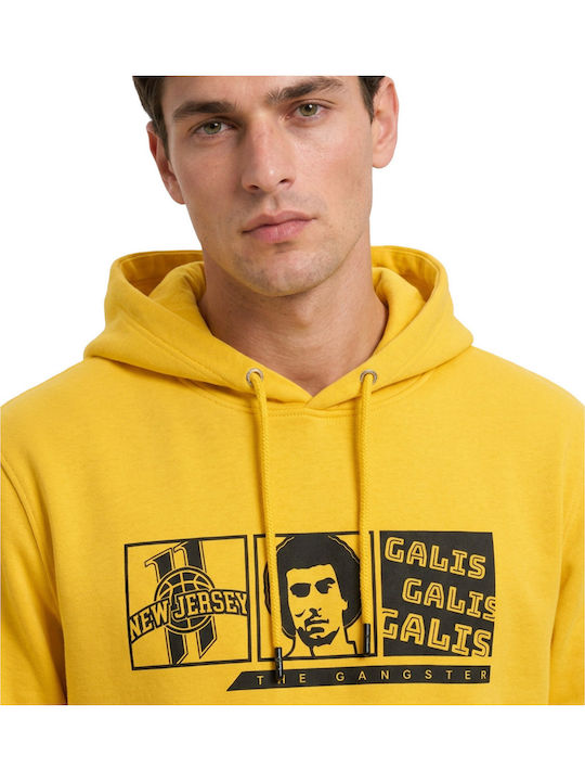 Sweatshirt mit Kapuze Gelb