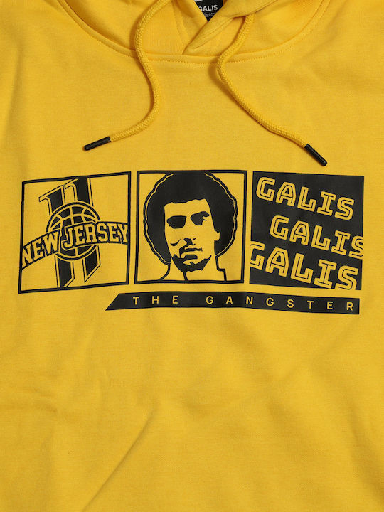 Sweatshirt mit Kapuze Gelb