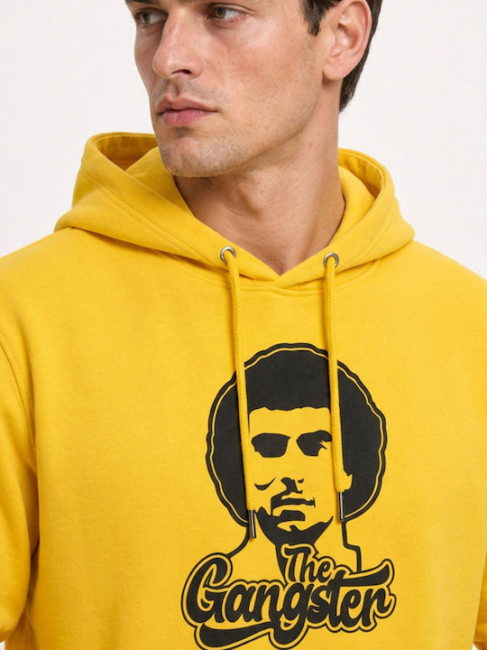 Sweatshirt mit Kapuze Gelb