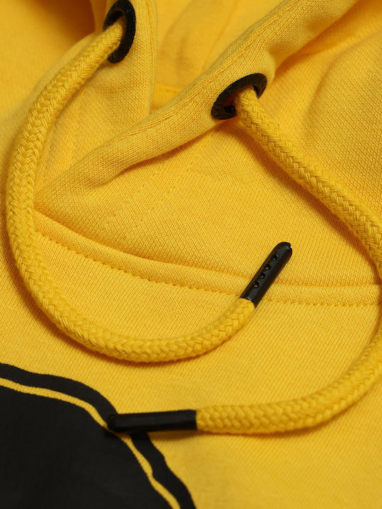Sweatshirt mit Kapuze Gelb