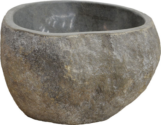 Pakketo Lavello Επικαθήμενος Νιπτήρας Πέτρινος 30x30x25cm Γκρι