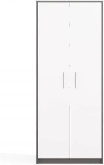 Βιβλιοθήκη Anthracite White 74x35x180εκ.