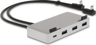 LMP Docking Station with Dual USB-C 4K PD Ethernet Silver (LMP-USBC-ATT-DOCKPS-SL)