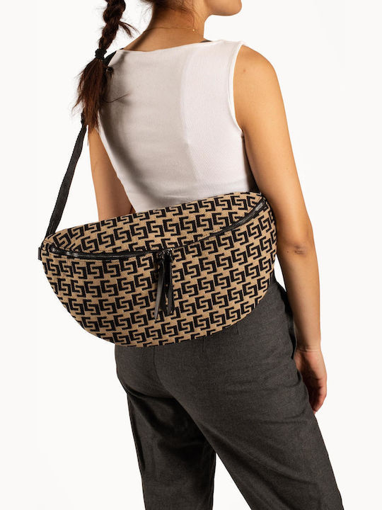 Women's Crossbody Bag Beige / Black
