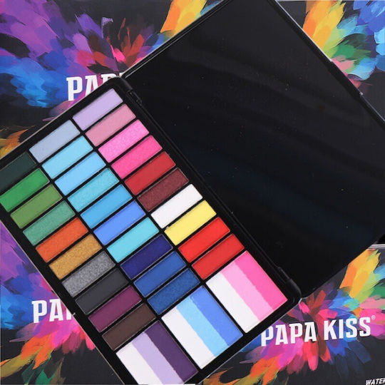 Palette 39 Culori Pentru Pictură Pe Față Flippy Activată Cu Apă 18.5 X 11.7 X 1.5 Cm Multicolor