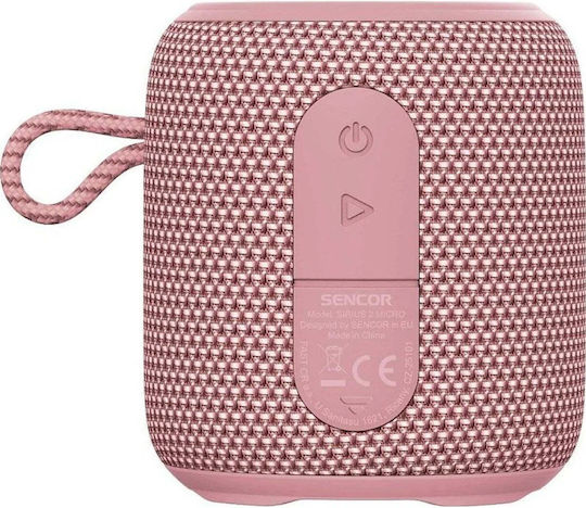 Sencor Sirius 2 Micro Difuzor Bluetooth Rezistent la Apă 5W cu Durată a Bateriei de până la 10 ore Roz