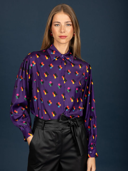 Long Sleeve Women's Shirt Purple